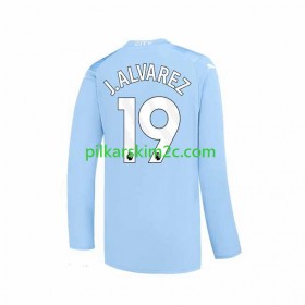Koszulka Manchester City J. ALVAREZ 19 Główna 2023/24 Koszulki Piłkarskie(L/S)